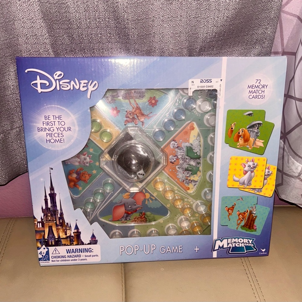 Disney Pop-Up memory board game
